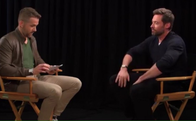 Ryan Reynolds interviews Hugh Jackman